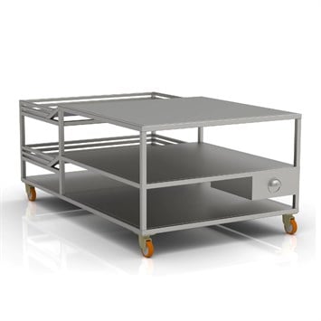 Table à pain à deux étages 180x280 cm