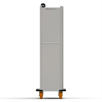 Chariot passeur en bois avec Système enfermé 40x120 cm (Inox)