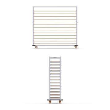 Ensemble de Chariot Passeur en bois 40x120 cm