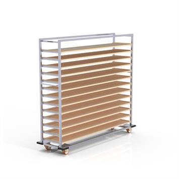 Ensemble de Chariot Passeur en bois 40x120 cm