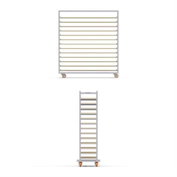 Chariot Passeur en bois 40x150 cm