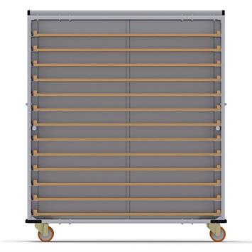 Chariot passeur en bois avec Système enfermé 40x180 cm