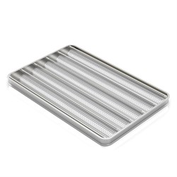 Poêle à Baguette, avec 5 Canaux longitudinaux, 40x60 cm