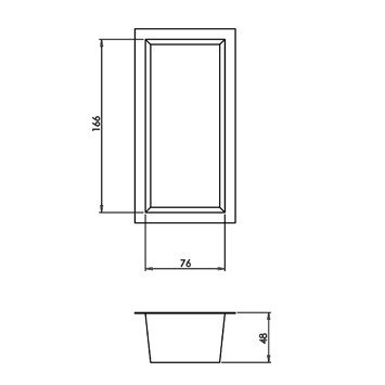 Poêle revêtue à Cake Bâton 40x60 cm
