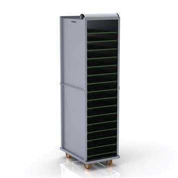 Chariot à poêles avec système enfermé 40x60 cm