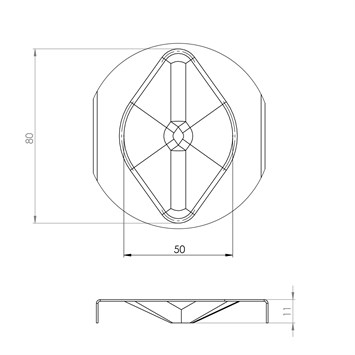 Poêle revêtue à Navette 40x60 cm