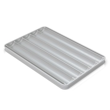 Poêle à Baguette, avec 5 Canaux longitudinaux, 49x74 cm