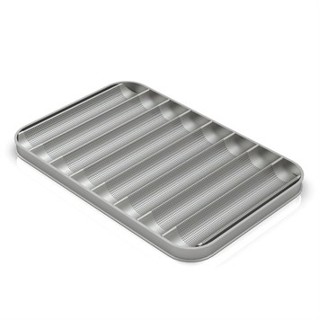 Poêle à Baguette 8 Canaux Transversaux, 49x74 cm