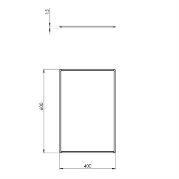 Poêle Plate en Alusi -Métal 50x74 cm