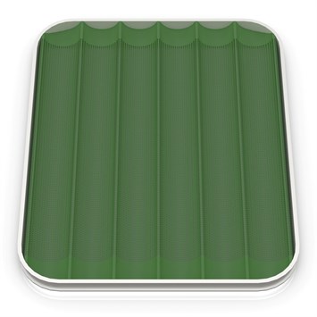 Poêle revêtue à Baguette 6 Canaux Longitudinaux 53x65 cm