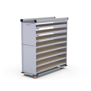 Chariot passeur avec système enfermé 58x120 cm