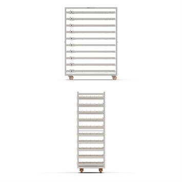 Chariot Passeur 58x120 cm (Inox)