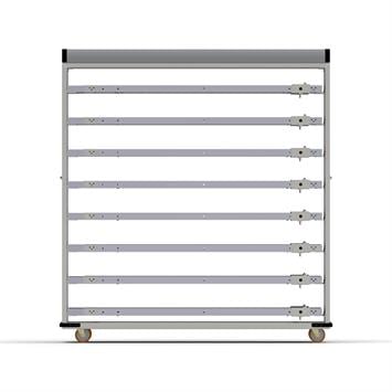 Chariot passeur avec système enfermé 58x160 cm