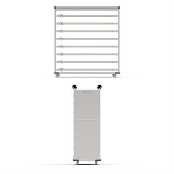 Chariot passeur avec système enfermé 58x160 cm (Inox)