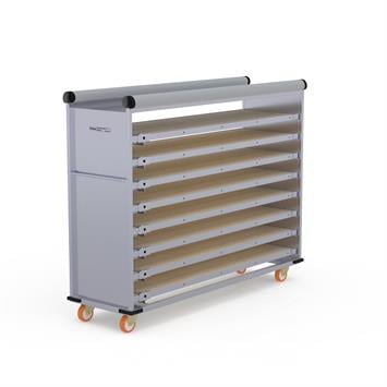 Chariot passeur avec système enfermé 58x220 cm