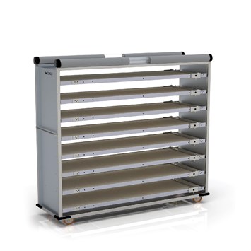 Chariot passeur avec système enfermé 58x220 cm