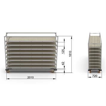 Chariot Passeur 58x220 cm