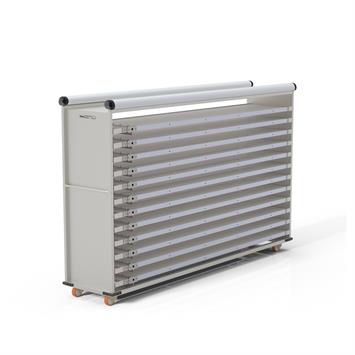 Chariot passeur avec système enfermé 58x280 cm (Inox)