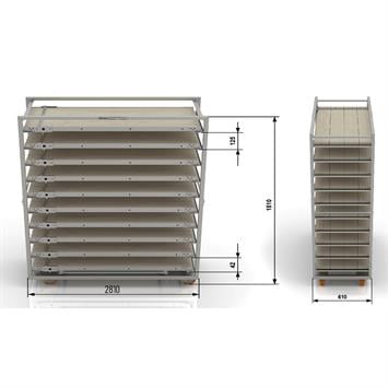 Chariot Passeur 58x280 cm