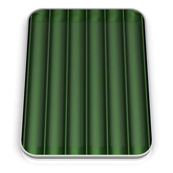 Poêle revêtue à Baguette 6 Canaux Longitudinaux 59x80 cm