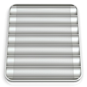 Poêle à Baguette 7 Canaux Transversaux, 59x80 cm