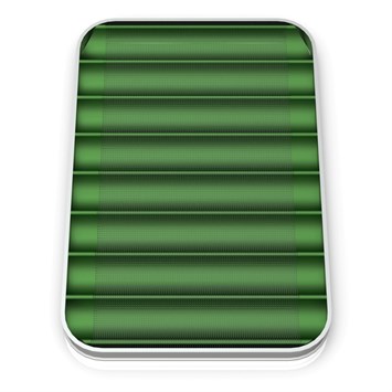 Poêle revêtue à Baguette 8 Canaux Transversaux, 59x80 cm