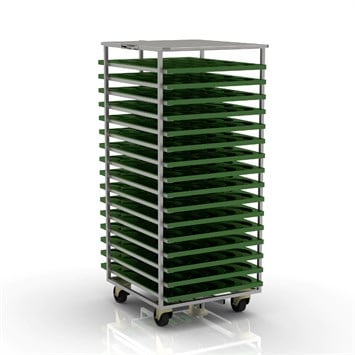 Chariot pour Four Rotatif 59x80 cm (Inox)