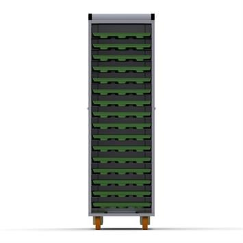 Chariot à Poêles avec Système enfermé 60x90 cm