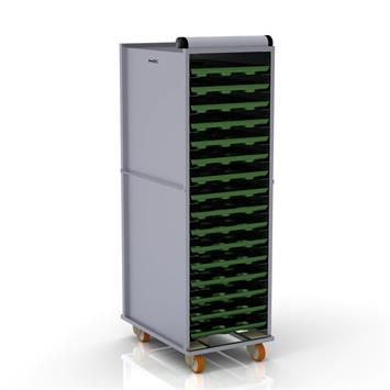 Chariot à poêles avec système enfermé 74x98 cm