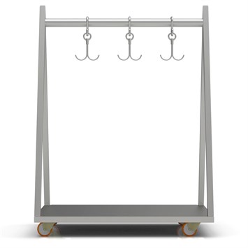 Chariot de transport pour carcasses de viande 75x180 cm