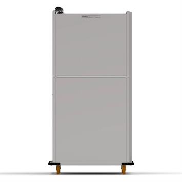 Chariot passeur en bois avec Système enfermé 80x120 cm (Inox)