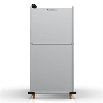 Chariot passeur en bois avec Système enfermé 80x150 cm (Inox)