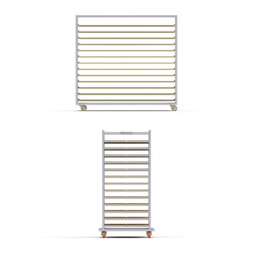 Chariot Passeur en bois 80x180 cm