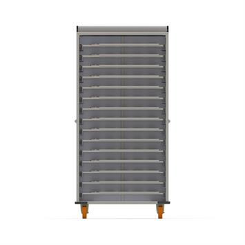 Chariot Passeur pour retourner la pâte avec système enfermé (Patik) 80x40 cm