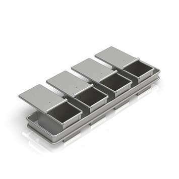 Ensemble de poêles pour Pain de Toast 10x10x14 cm