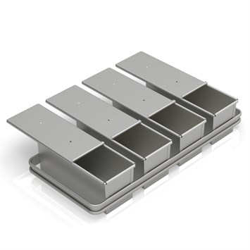 Avec Set Moule à Pain de Mie 9x9x28 cm