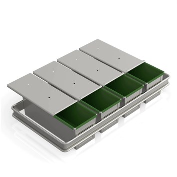 Avec Set Moule à Pain de Mie Anti-Adhésifs 9x9x28 cm