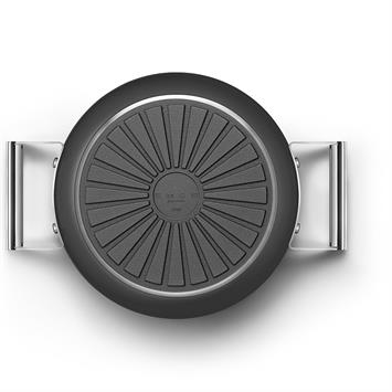 Smeg - Cookware 50 S Style Siyah Tencere Cam Kapaklı 24 cm