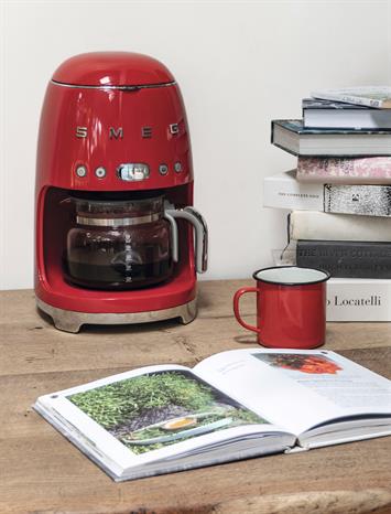 Smeg Red Filter Coffee Machine