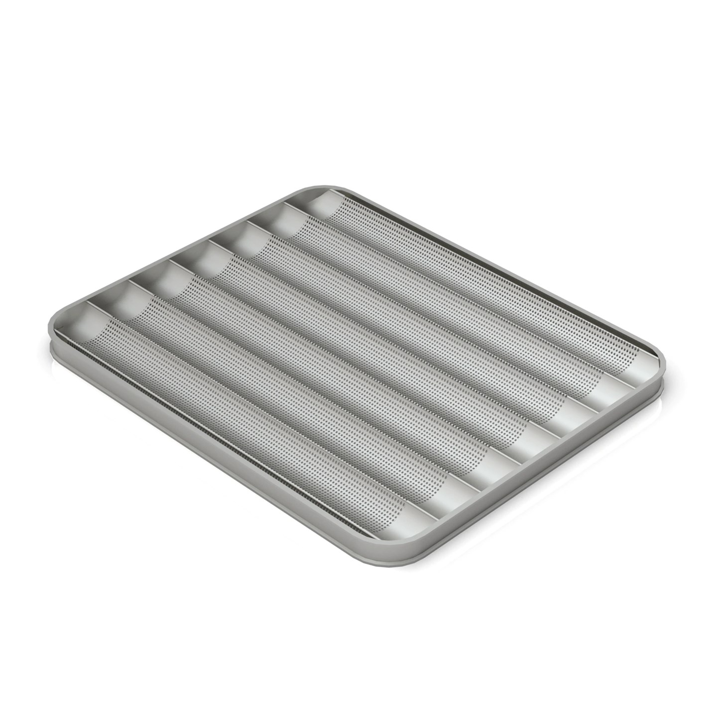 Poêle à Baguette, avec 7 Canaux longitudinaux, 59x80 cm