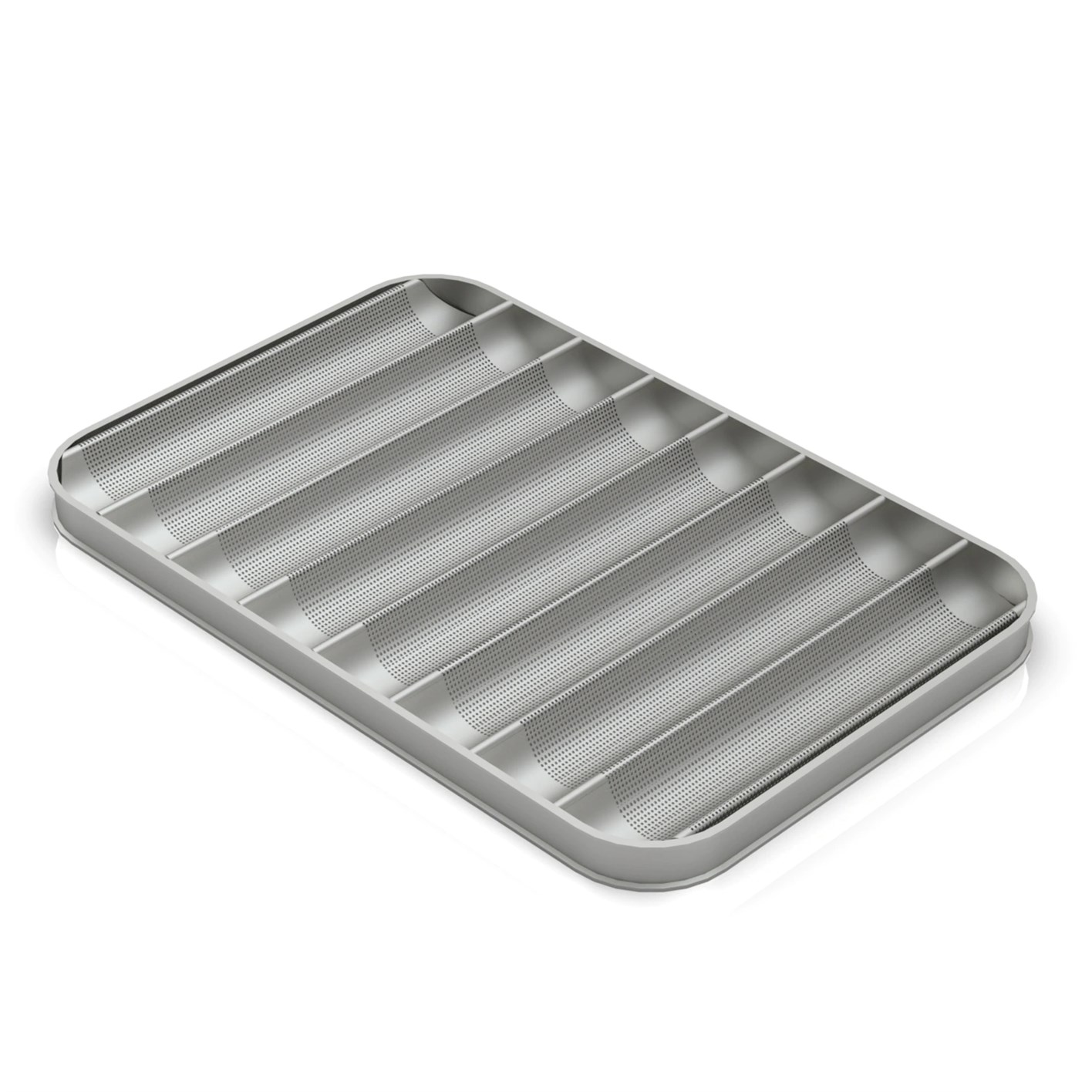 Poêle à Baguette 8 Canaux Transversaux, 59x80 cm