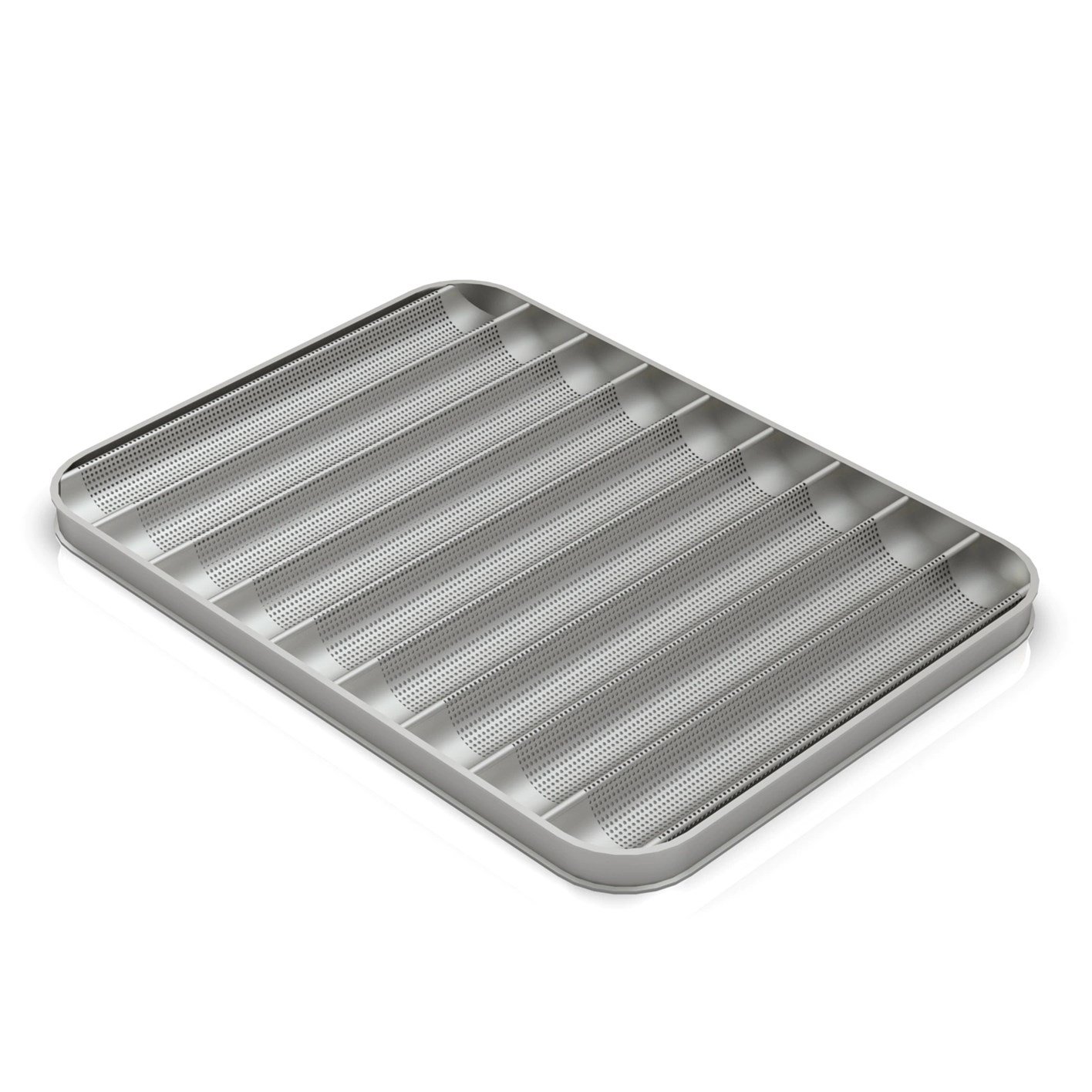 Poêle à Baguette 9 Canaux Transversaux, 59x80 cm