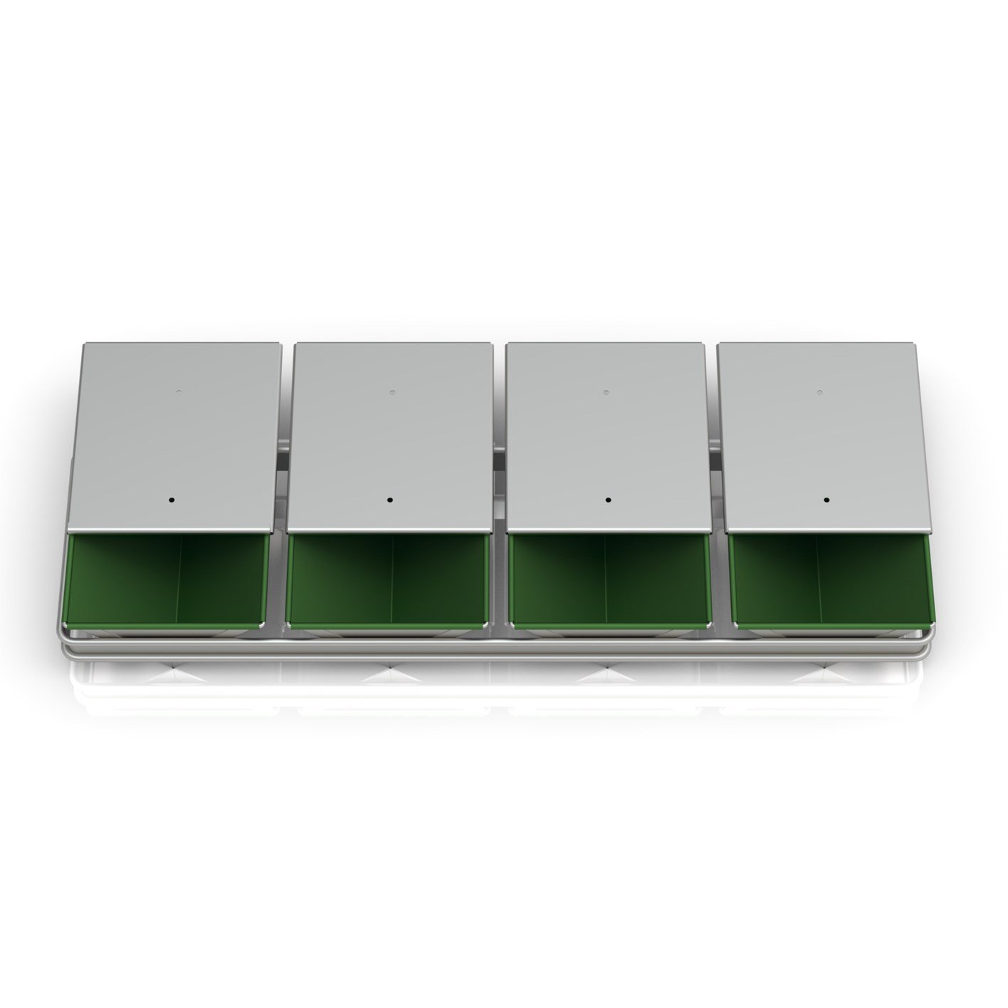 17x12x22 cm 3 lü Üçgen Tost Ekmek Tavası, Kaplamalı