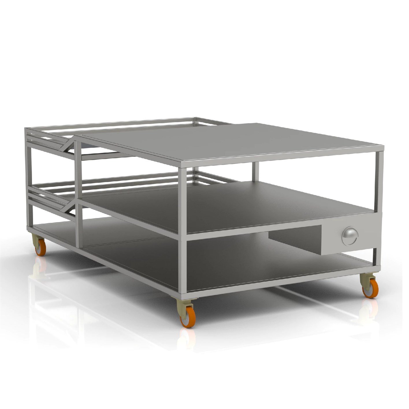 180x280 cm Çift Katlı Ekmek Çıkarma Tezgahı