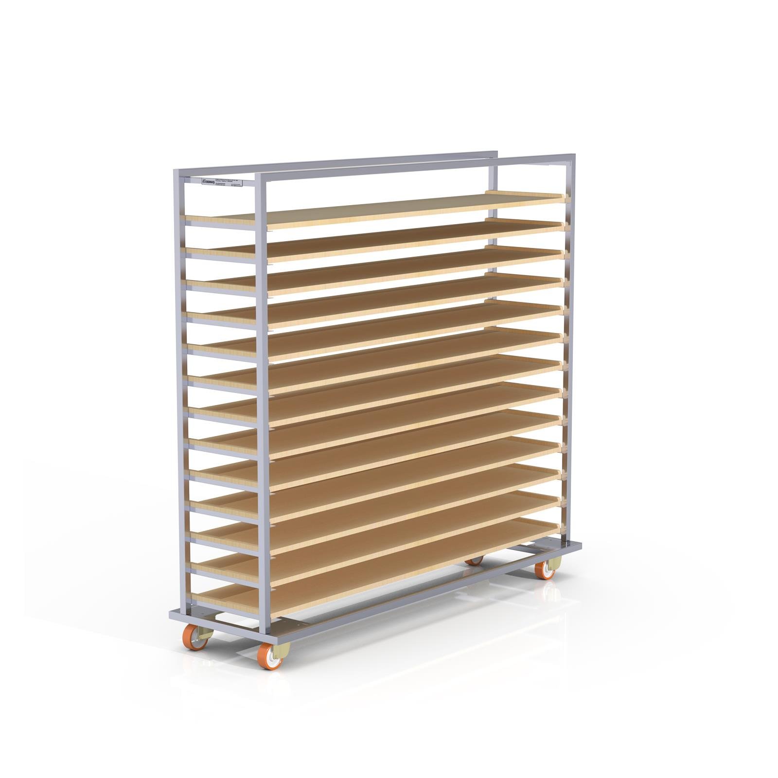 Chariot Passeur en bois 40x180 cm