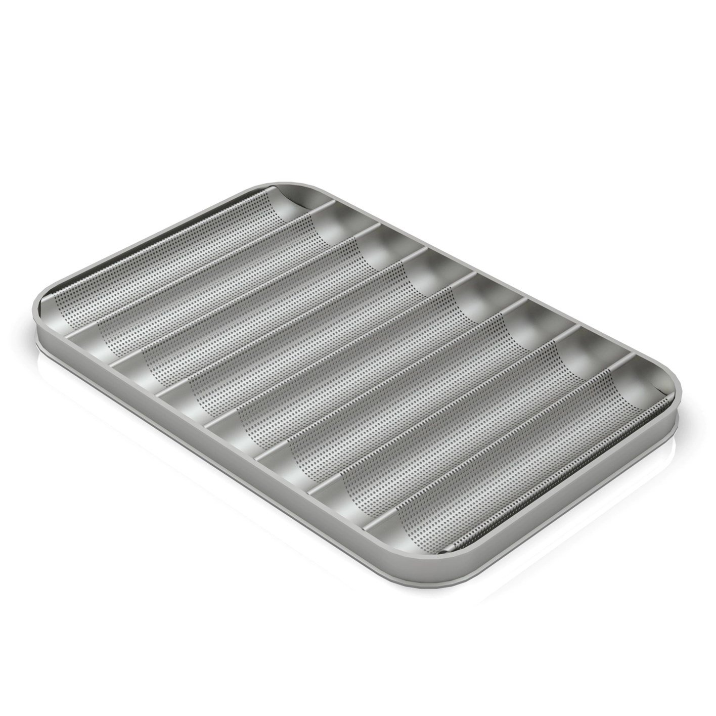 Poêle à Baguette 8 Canaux Transversaux, 49x74 cm