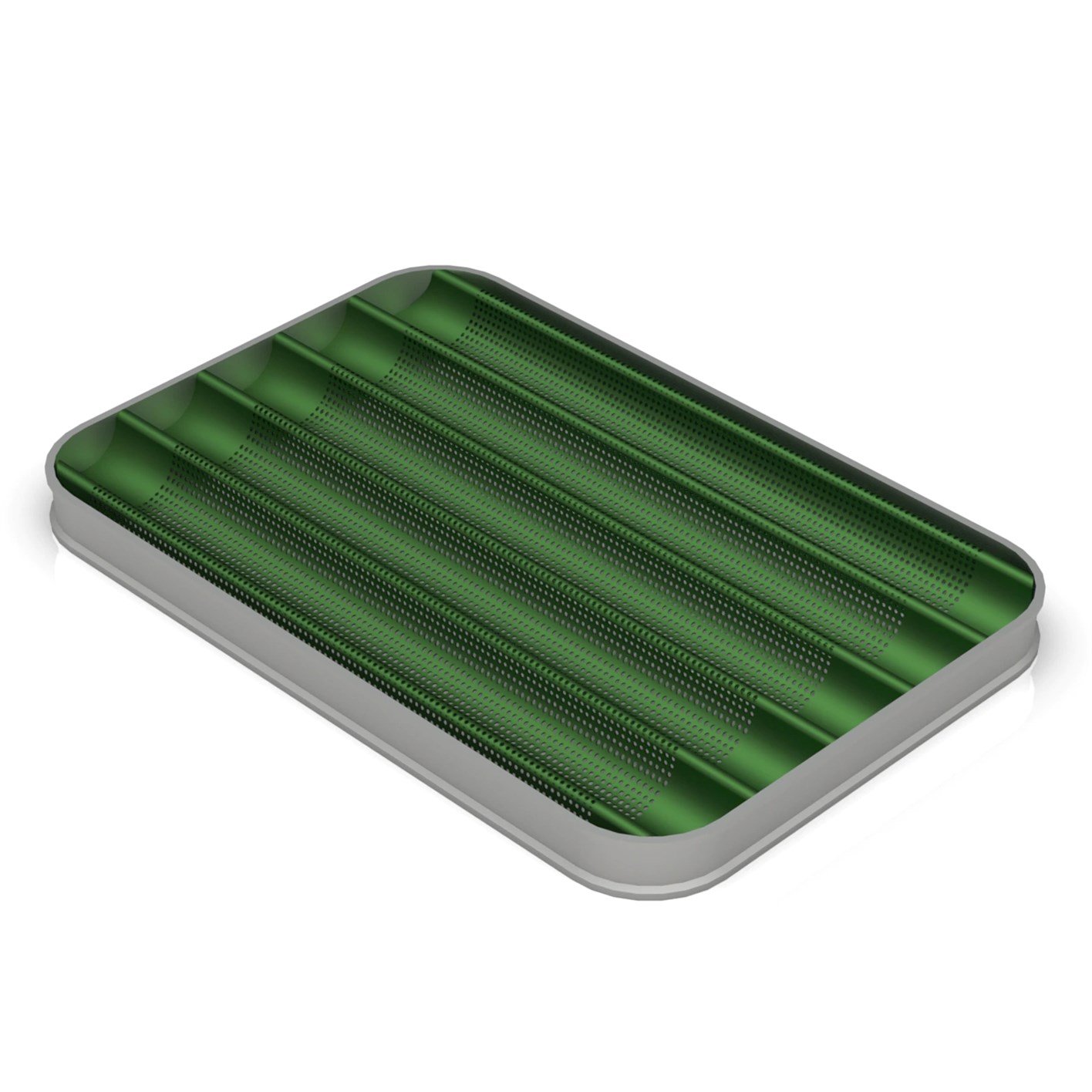 Poêle revêtue à Baguette 5 Canaux Longitudinaux 53x65 cm