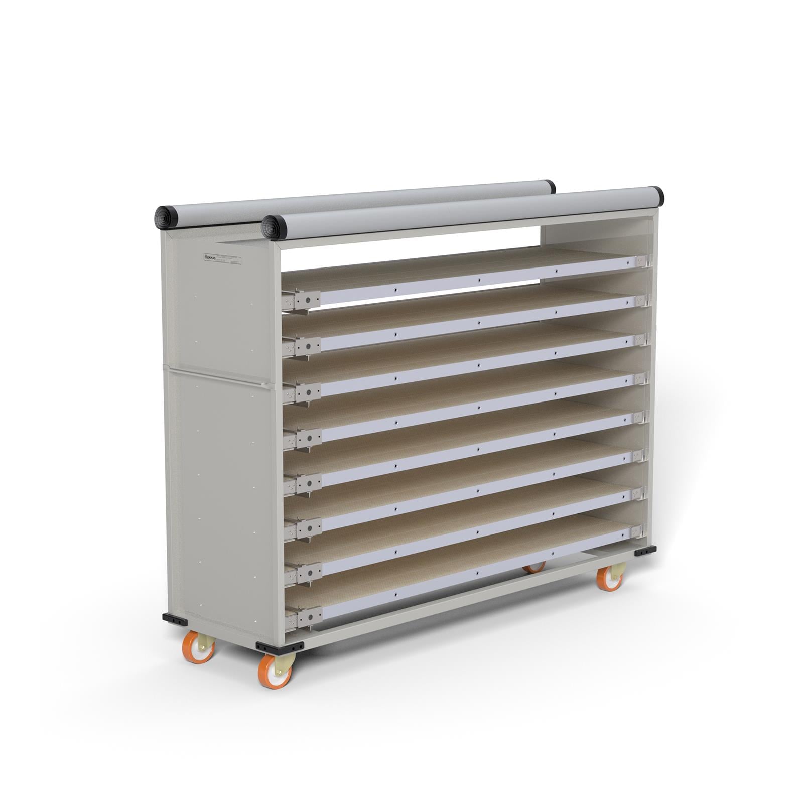 Chariot passeur avec système enfermé 58x240 cm (Inox)