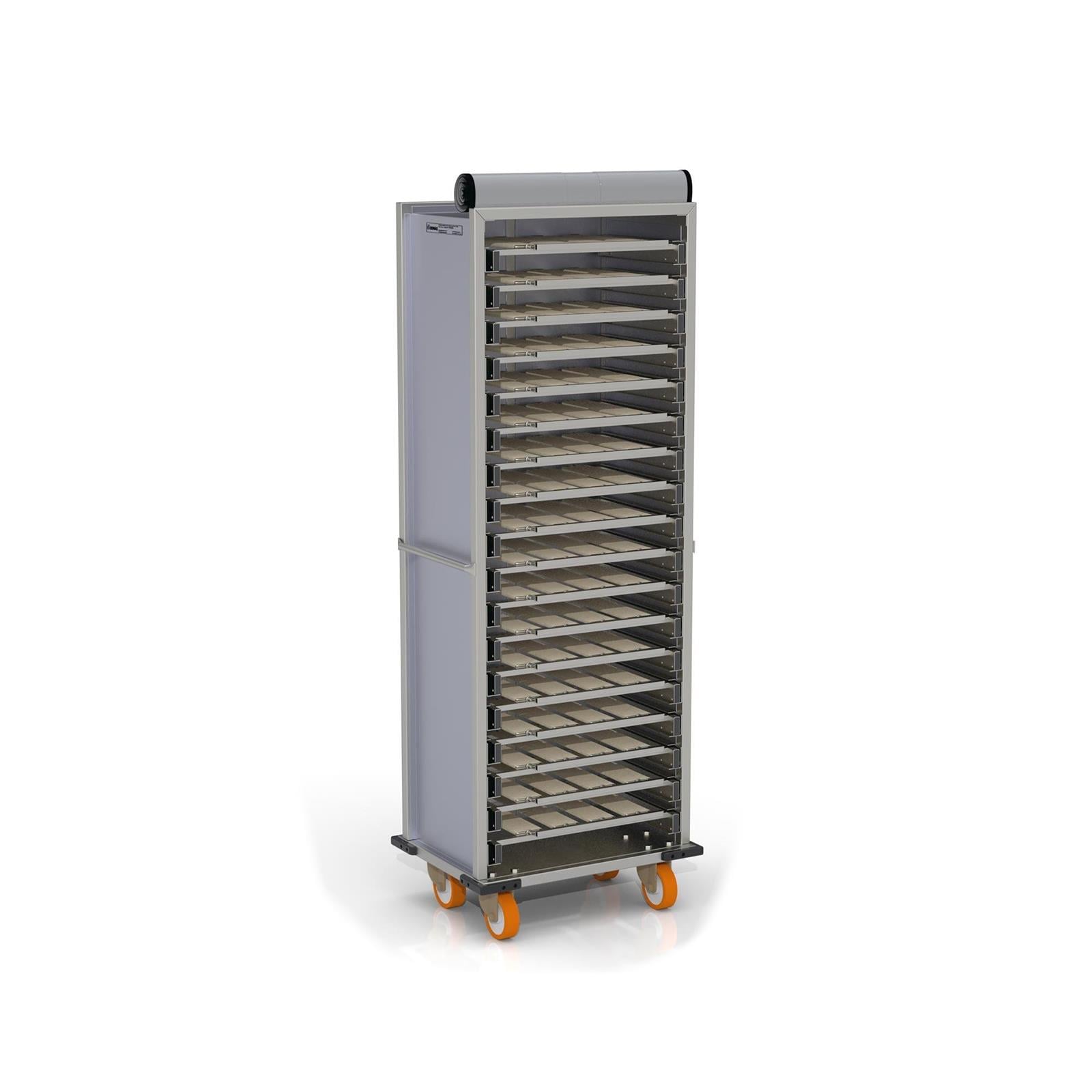 60x40 cm Kapalı Sistem Hamur Çevirme (Patik) Pasa Arabası
