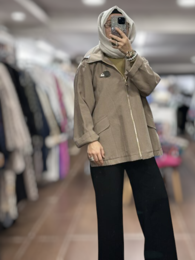 26KGSCKT3299/Ghisa Ceket - VİZON